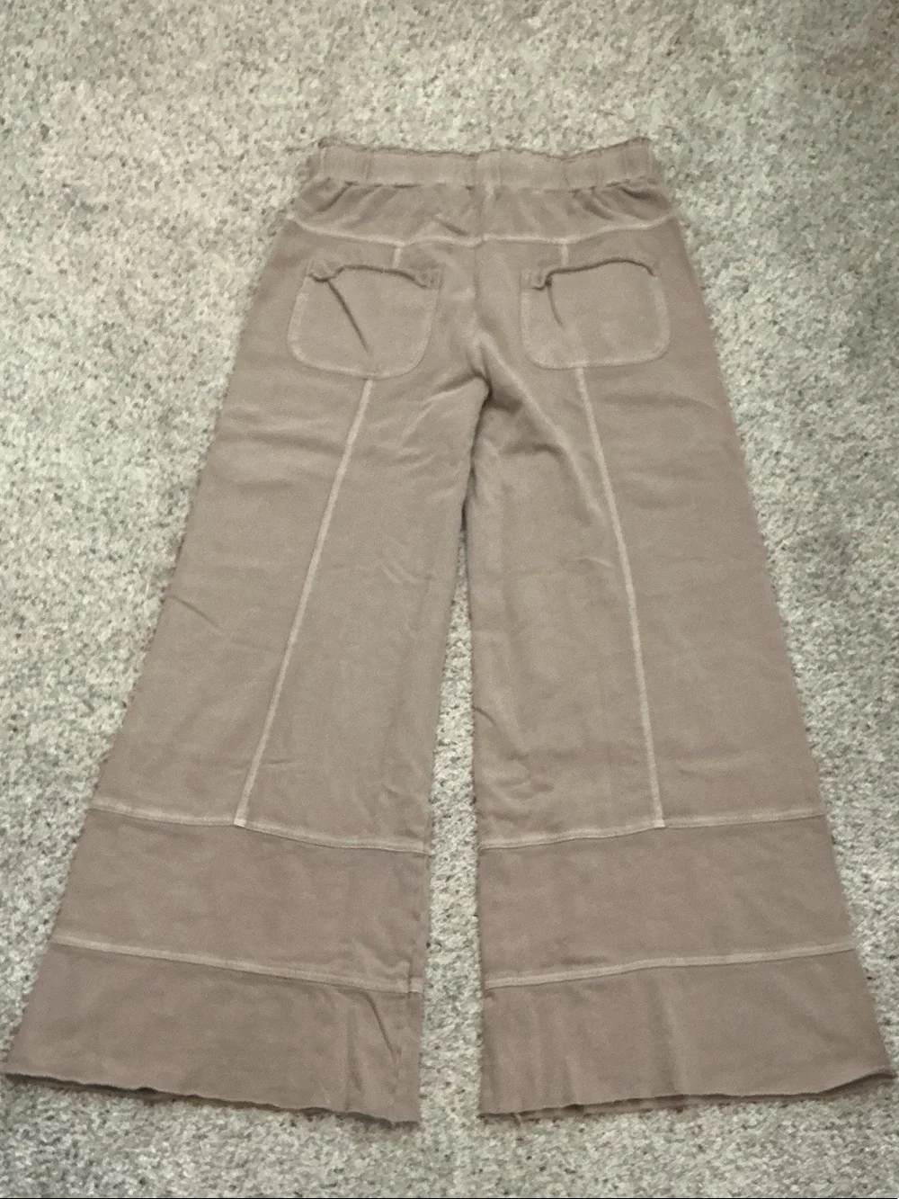 NWT Easel Wide-Leg Cargo Sweatpants ~ Mocha - Picture 9 of 9